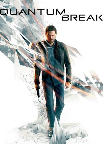 Quantum Break PC game cover – man with gun amid shattering time effects, available as Steam Key