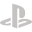 Official PlayStation logo in white on a black background